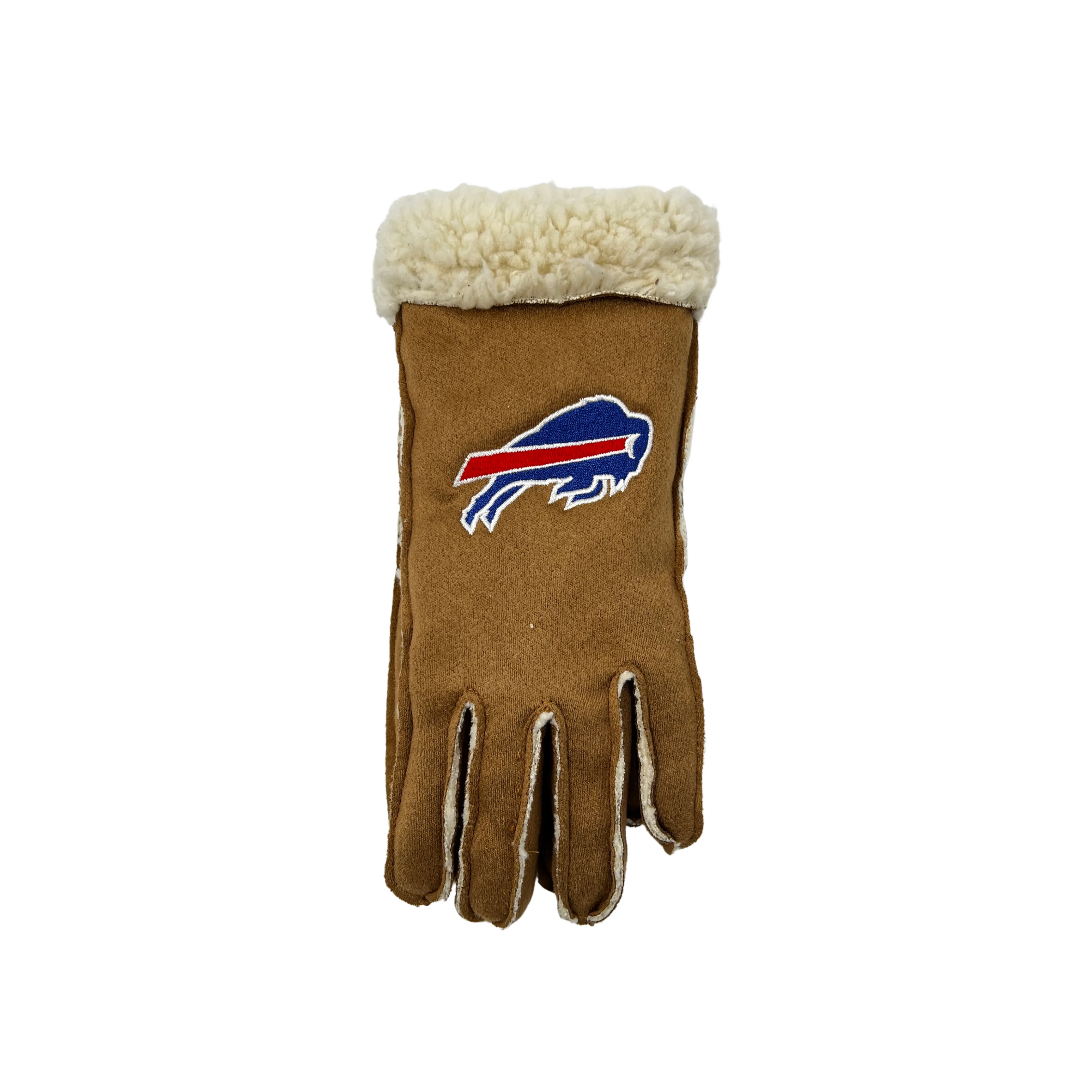 Women's Buffalo Bills Brown Sherpa Lined Gloves