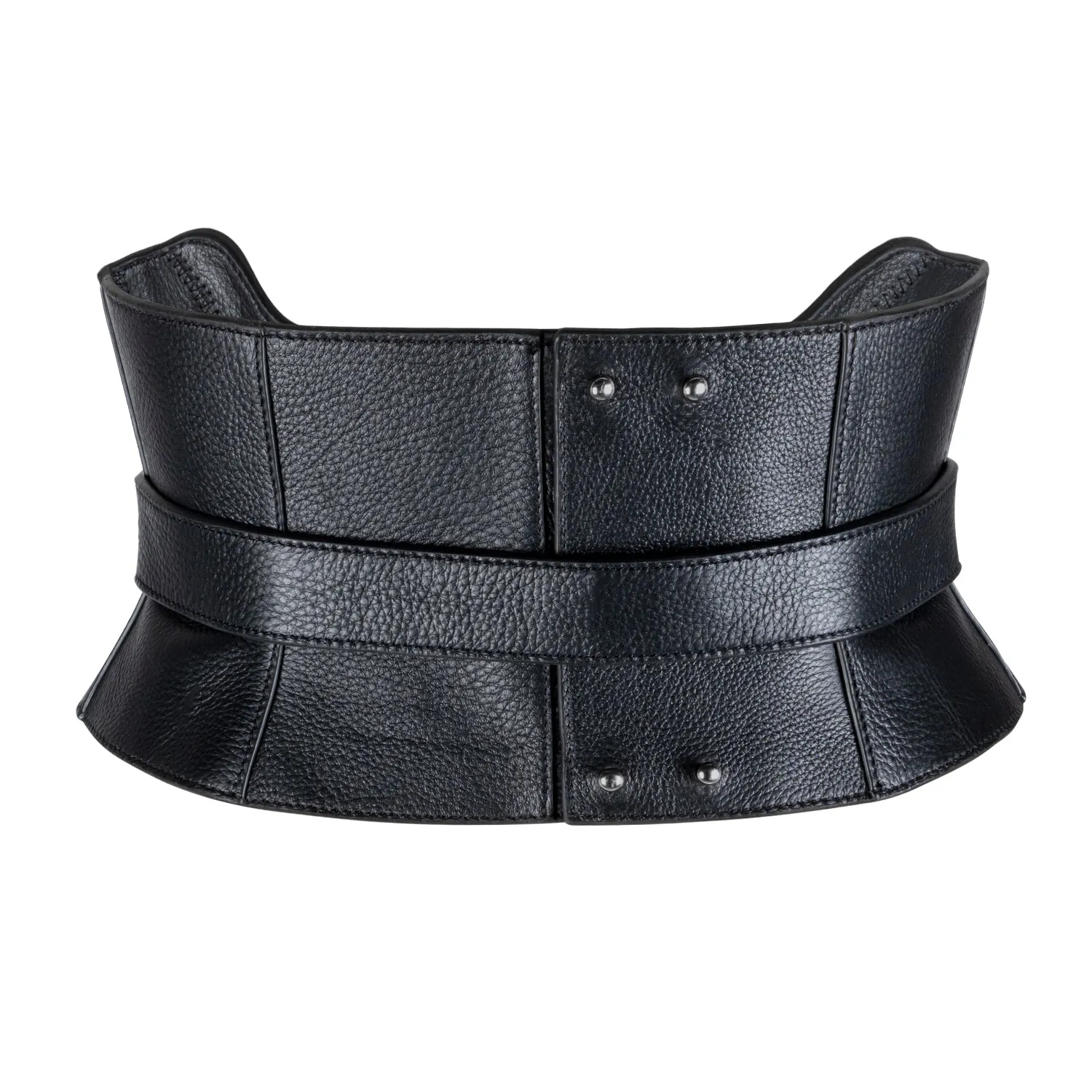 Zheng Leather Structured Corset Belt