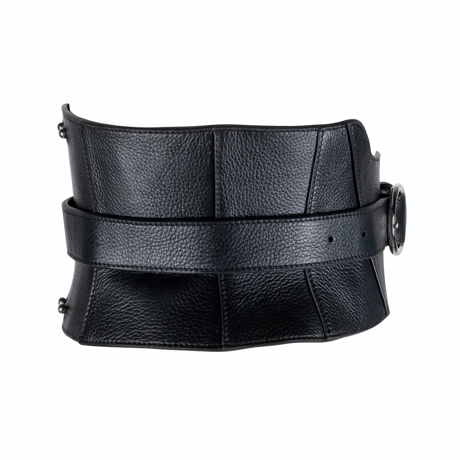 Zheng Leather Structured Corset Belt